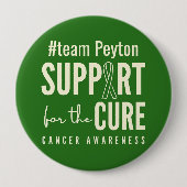 がん認識度名前をカスタムするボタン 缶バッジ (正面)