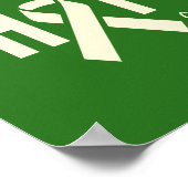 がん認識度名前をカスタムするポスタープリント標識 ポスター (角)