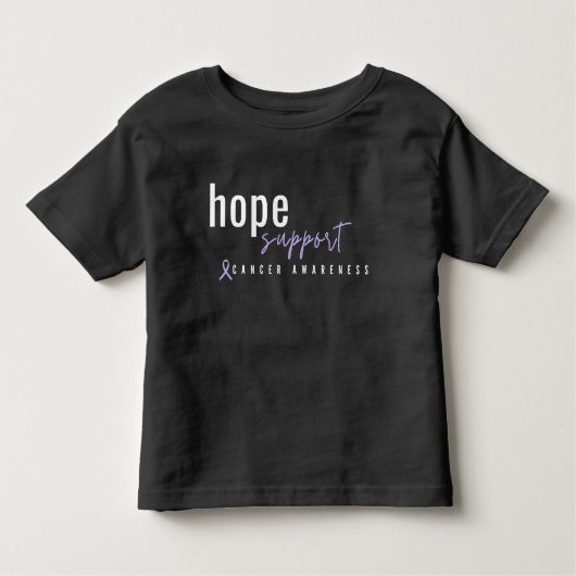 がん認識度希望サポート幼児Tシャツ トドラーTシャツ (正面)
