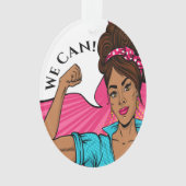がん認識度我々はそれを行うことができるオーナメント オーナメント (正面)