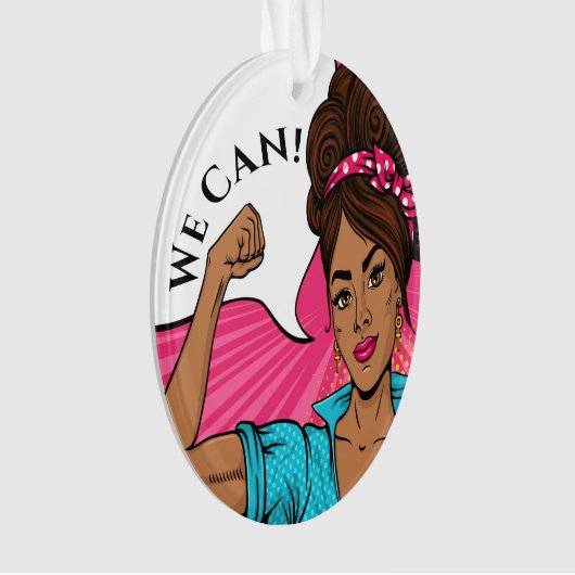 がん認識度我々はそれを行うことができるオーナメント オーナメント (正面)