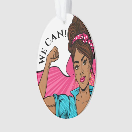 がん認識度我々はそれを行うことができるオーナメント オーナメント (正面)