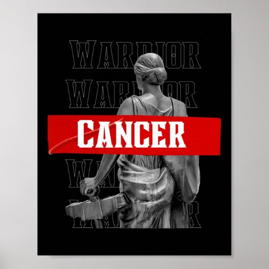がん認識度戦士マラソンT (Cancer Sur) ポスター (正面)