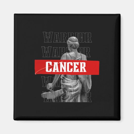 がん認識度戦士マラソンT (Cancer Sur) マグネット (正面)