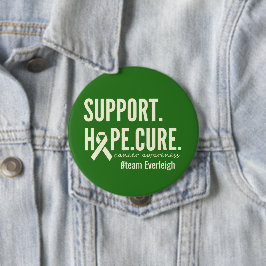 がん認識度支持治癒ボパーソナライズされたタン 缶バッジ