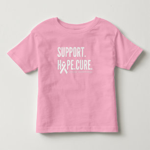 がん認識度支援希望キュアトドラーTシャツ トドラーTシャツ
