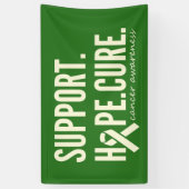 がん認識度支援希望バナー屋内標識 横断幕 (縦)