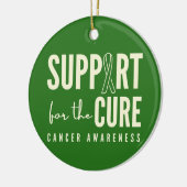 がん認識度支援治療オーナメントホリデイ セラミックオーナメント (左)