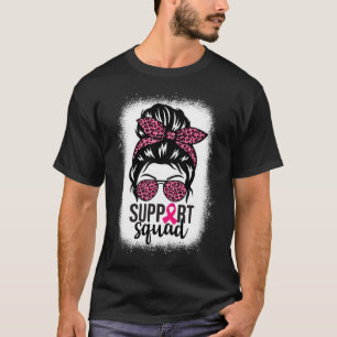 がん認識度支援隊Messy Bun Warrior 1 Tシャツ