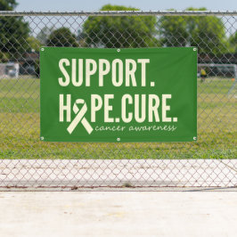 がん認識度支援cureバナー屋外標識 横断幕