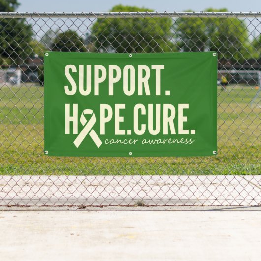 がん認識度支援cureバナー屋外標識 横断幕 (インサイチュ)