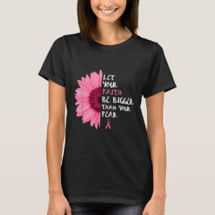がん認識度月花ピンクリボン女性 Tシャツ