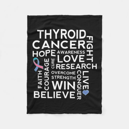 がん認識度歩行支援 フリースブランケット (正面)