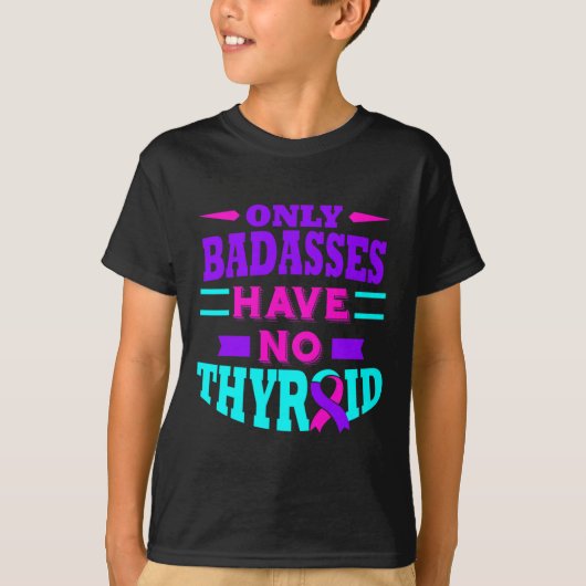 がん認識度甲状腺摘除手術 Tシャツ (正面)