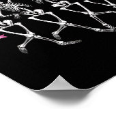 がん認識度骨格踊りピンクリボン費用 ポスター (角)