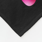 がん認識度黒人女性戦士ピンクのサポート フリースブランケット (角)