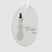 がん認識度。クリスマスアクリルオーナメント オーナメント (正面)