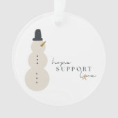 がん認識度。クリスマスアクリルオーナメント オーナメント (正面)