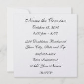 がん認識度 – ピンクリボン招待状 招待状 (裏面)