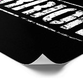 がん認識度 – 横向き軍隊戦士リブ ポスター (角)