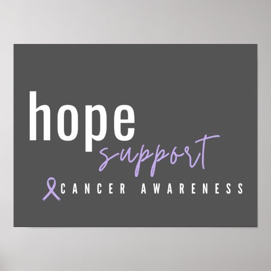がん認識度. hope.サポートポスター&プリント ポスター (正面)