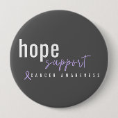 がん認識度. hope supportボタン 缶バッジ (正面)