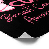 がん認識度Dig For A Cure Volleyball Pink Ou ポスター (角)