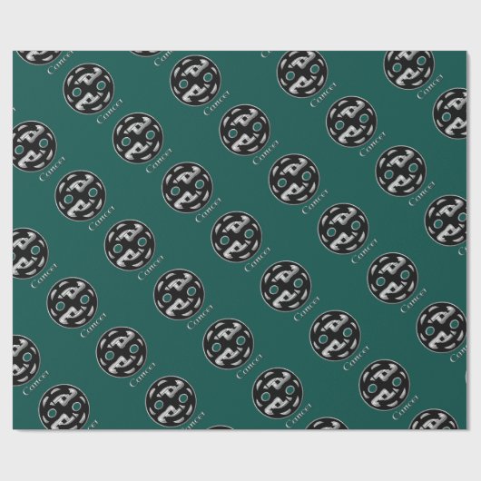 がん誕生徴候ケルト結び目模様〔占星術の〕十二宮図紙 ラッピングペーパー (フラット)