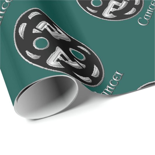 がん誕生徴候ケルト結び目模様〔占星術の〕十二宮図紙 ラッピングペーパー (ロールコーナー)