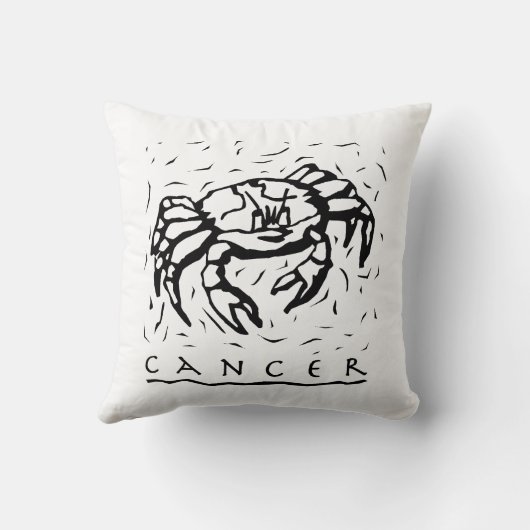 がん誕生日年占星術の〔占星術の〕十二宮図徴候 クッション (裏面)