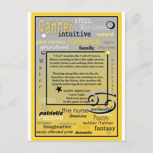 がん誕生日 ポストカード (正面)