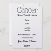 がん誕生日- SRF 招待状 (裏面)