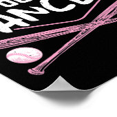 がん野球を根絶するリボン ポスター (角)