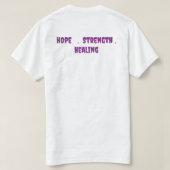 がん闘病者Tシャツ Tシャツ (デザイン裏面)