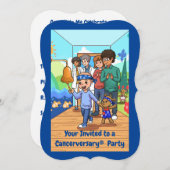 がん15周年パーティーの招待状 招待状 (正面/裏面)