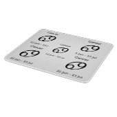 がん69〔占星術の〕十二宮図徴候Thunder_Cove カッティングボード (角)