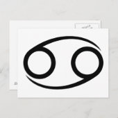 がん クラ蟹 ギリシャ占星術 星座 ポストカード (正面/裏面)