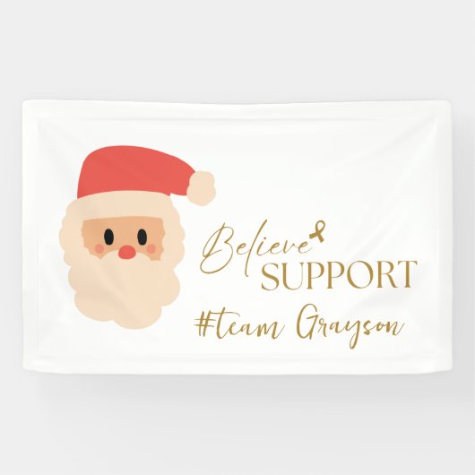 がん。クリスマスカスタムの#team名バナー記号 横断幕 (横)