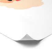 がん。クリスマスカスタムの#team名ポスタープリント ポスター (角)