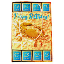 がん – ハッピーバースデー中抱き枕 ミディアムペーパーバッグ