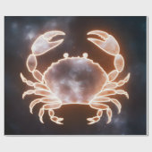 がん〔占星術の〕十二宮図の短所を表すシニアカニの芸術 ラッピングペーパー (フラット)