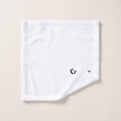 がん〔占星術の〕十二宮図の記号と記号 バスタオルセット (ウォッシュタオル)