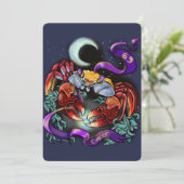 がん〔占星術の〕十二宮図への招待 招待状 (スタンド正面)