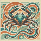 がん〔占星術の〕十二宮図カスタムカットビニールシール シール (正面)