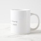 がん〔占星術の〕十二宮図カスタム誕生日マグカップ ジャンボコーヒーマグカップ (右)