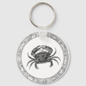 がん〔占星術の〕十二宮図キーチェーン キーホルダー (正面)