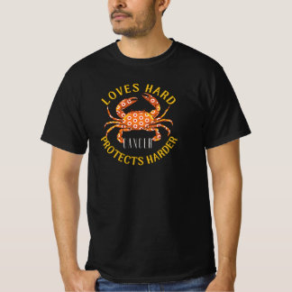がん〔占星術の〕十二宮図サインラブ懸命 Tシャツ
