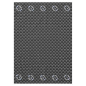 がん〔占星術の〕十二宮図サイン炭炭素繊維プリント テーブルクロス (正面)