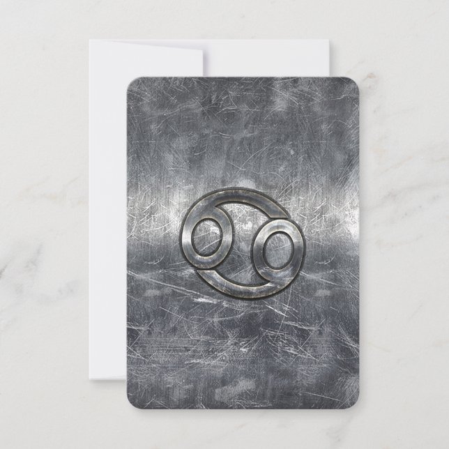 がん〔占星術の〕十二宮図サイン・イン産業スタイル (正面)