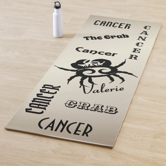 がん〔占星術の〕十二宮図シンボル個人アンティーク金ゴールド ヨガマット (インサイチュ)